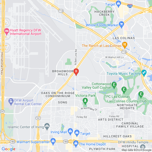 Electricians Fort Worth Today location map: 4320 N Belt Line Rd, Irving, Texas